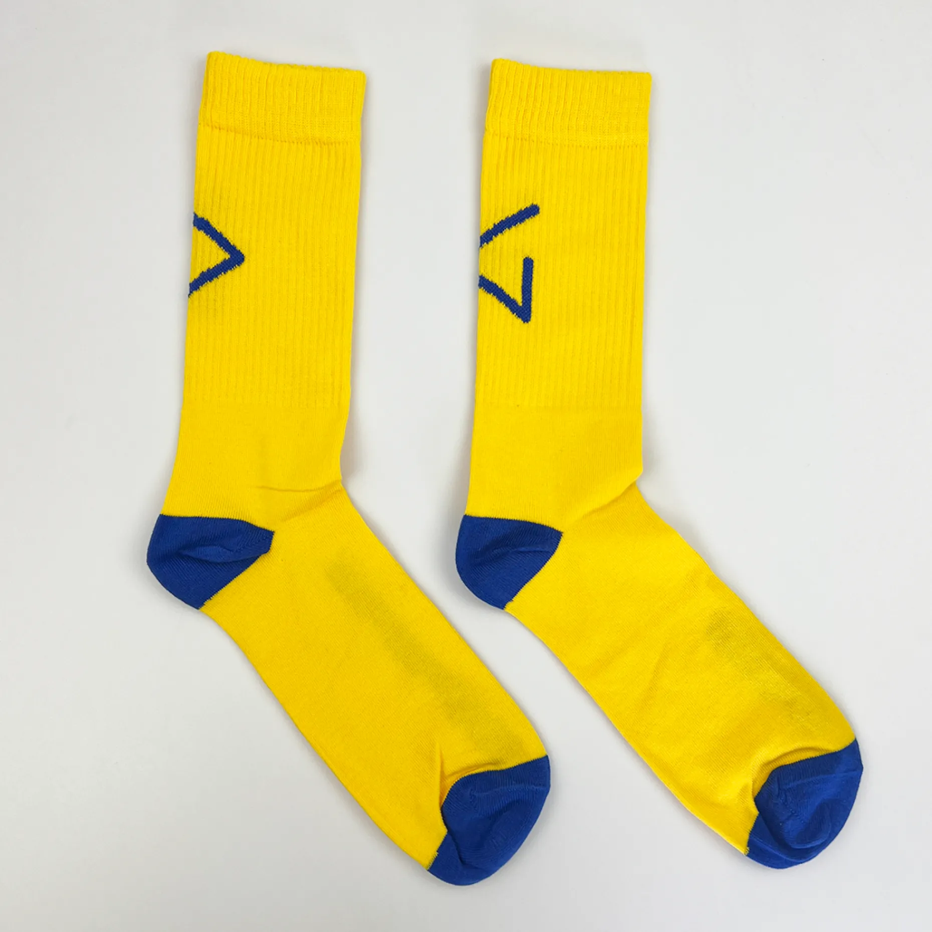 Daniel Chong Calcetines Yellow & blue logo Clearance