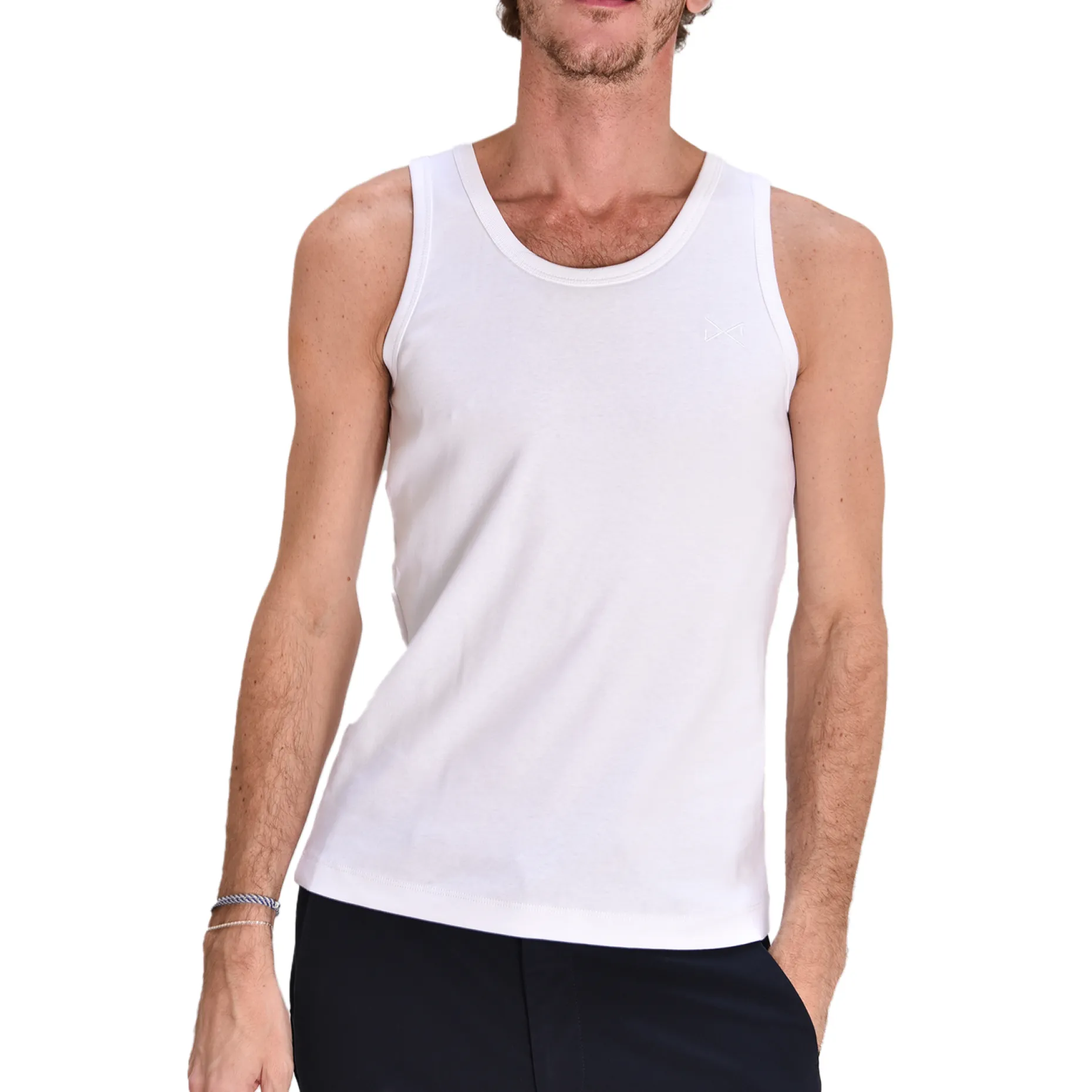 Daniel Chong CAMISETA DE TIRANTES BLANCA Discount