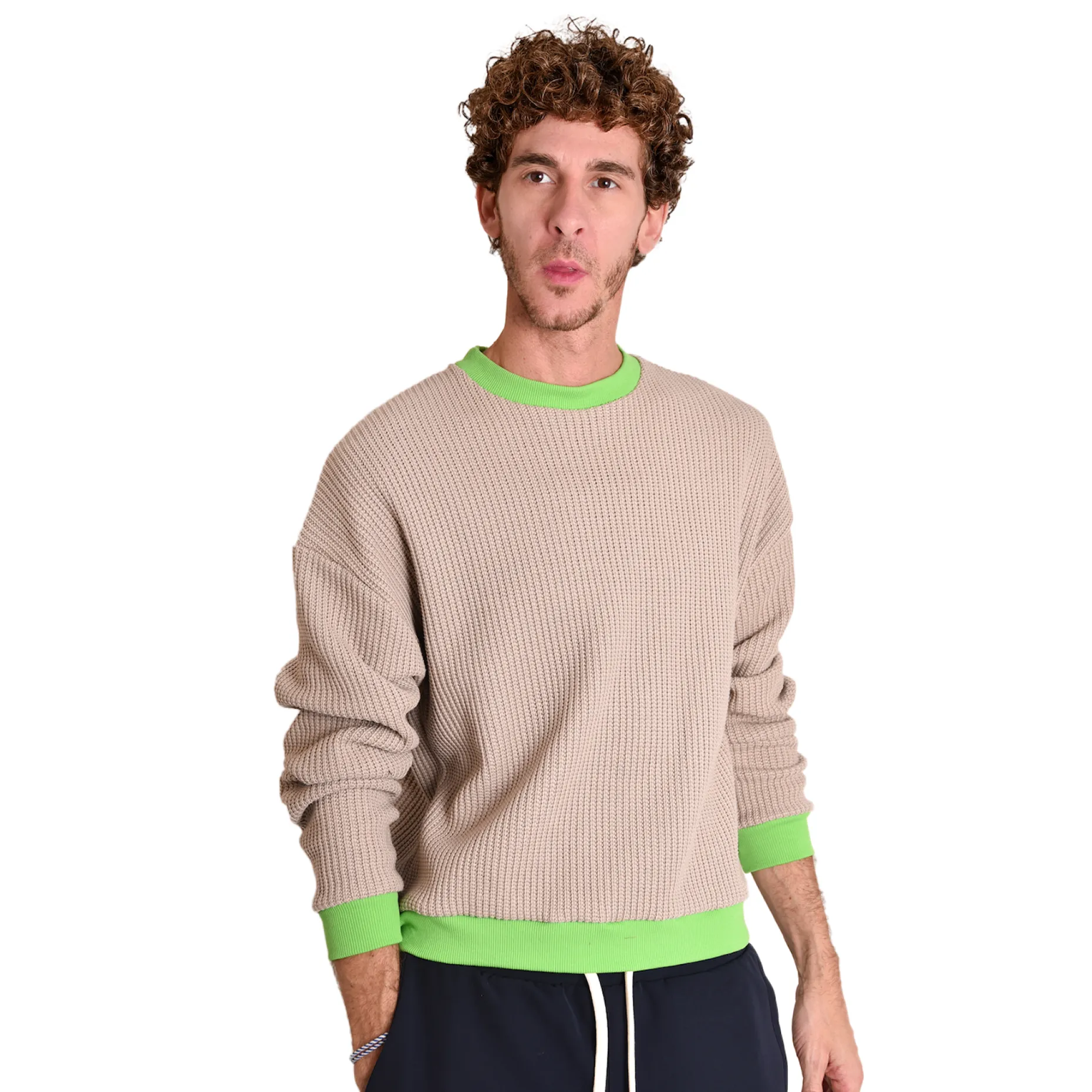 Daniel Chong Sweater Gris unisex Best Sale