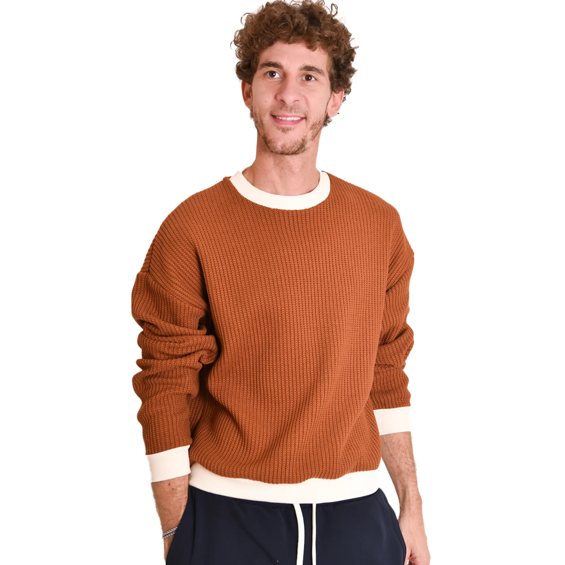 Daniel Chong Sweater Marron unisex Online